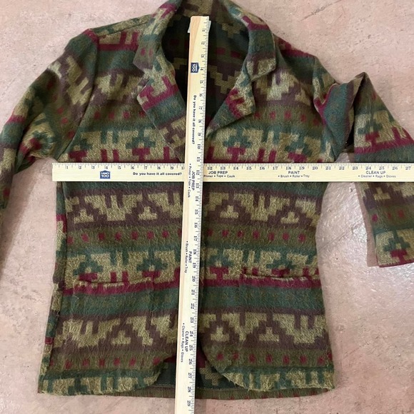 David Wayne‎ Patterned Aztec Pattern Blazer Coat - Picture 3 of 4